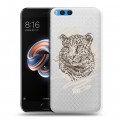 Дизайнерский силиконовый чехол для Xiaomi Mi Note 3 Прозрачные леопарды