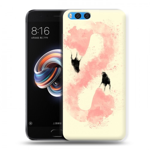 Дизайнерский силиконовый чехол для Xiaomi Mi Note 3 Розовые фламинго