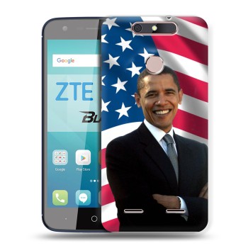 Дизайнерский силиконовый чехол для ZTE Blade V8 Lite Барак Обама (на заказ)