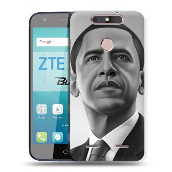 Дизайнерский силиконовый чехол для ZTE Blade V8 Lite Барак Обама (на заказ)