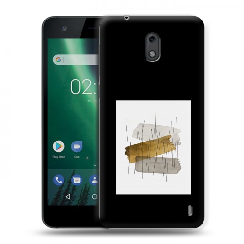Дизайнерский пластиковый чехол для Nokia 2 Стильные абстракции