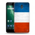 Дизайнерский пластиковый чехол для Nokia 2 Флаг Франции