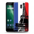 Дизайнерский пластиковый чехол для Nokia 2 Флаг Франции