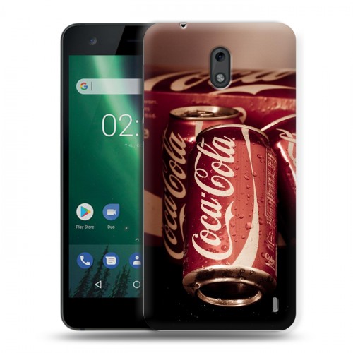 Дизайнерский пластиковый чехол для Nokia 2 Coca-cola