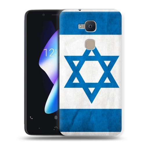 Дизайнерский силиконовый чехол для BQ Aquaris V Флаг Израиля