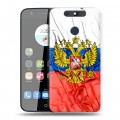 Дизайнерский силиконовый чехол для ZTE Blade V8C Российский флаг