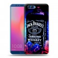 Дизайнерский пластиковый чехол для Huawei Honor View 10 Jack Daniels