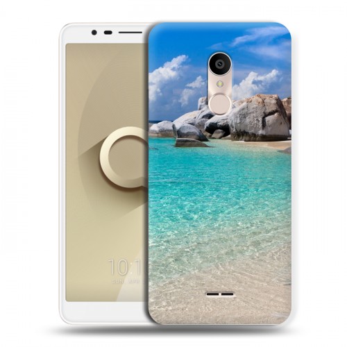 Дизайнерский силиконовый чехол для Alcatel 3C пляж