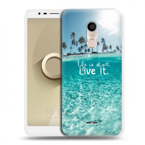 Дизайнерский силиконовый чехол для Alcatel 3C Пляж