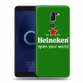 Дизайнерский пластиковый чехол для Alcatel 3X Heineken