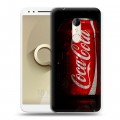 Дизайнерский пластиковый чехол для Alcatel 3 Coca-cola