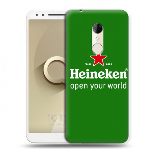 Дизайнерский пластиковый чехол для Alcatel 3 Heineken