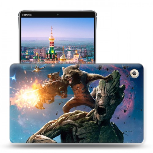 Дизайнерский пластиковый чехол для Huawei MediaPad M5 8.4 Стражи Галактики