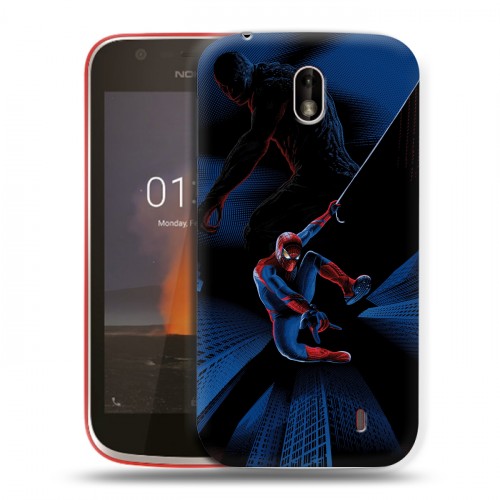 Дизайнерский пластиковый чехол для Nokia 1 Человек -паук