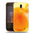 Дизайнерский пластиковый чехол для Nokia 1 Апельсины