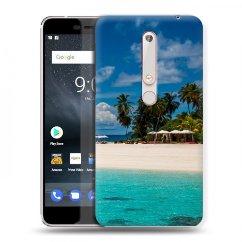 Дизайнерский пластиковый чехол для Nokia 6 (2018) пляж