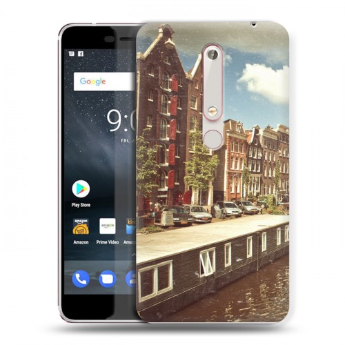 Дизайнерский пластиковый чехол для Nokia 6 (2018) амстердам