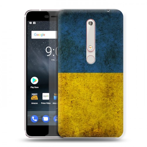 Дизайнерский пластиковый чехол для Nokia 6 (2018) флаг Украины
