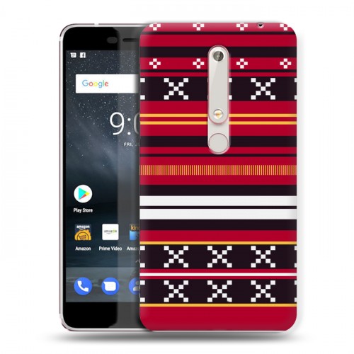 Дизайнерский пластиковый чехол для Nokia 6 (2018) Этнические мотивы