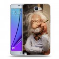 Дизайнерский пластиковый чехол для Samsung Galaxy Note 2 Альберт Эйнштейн
