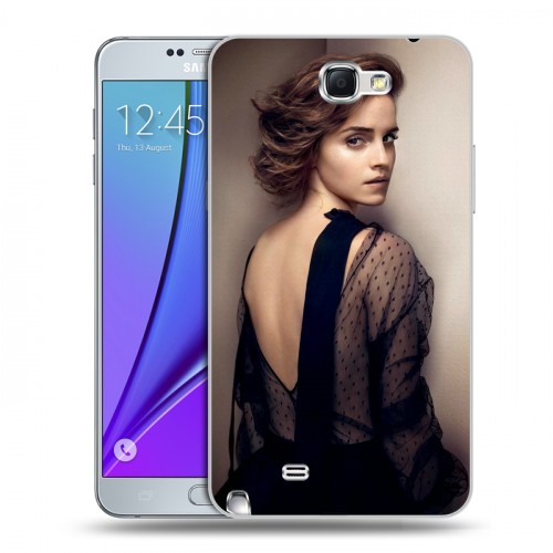 Дизайнерский пластиковый чехол для Samsung Galaxy Note 2 Эмма Уотсон