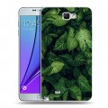 Дизайнерский пластиковый чехол для Samsung Galaxy Note 2 Нуарные листья