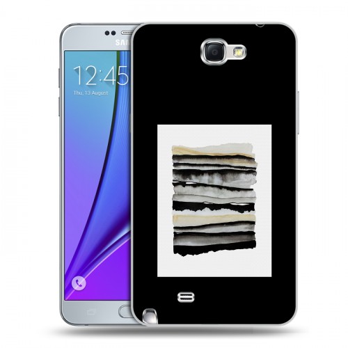 Дизайнерский пластиковый чехол для Samsung Galaxy Note 2 Стильные абстракции