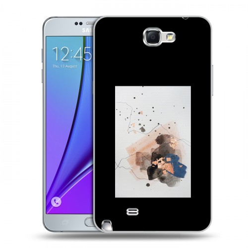Дизайнерский пластиковый чехол для Samsung Galaxy Note 2 Стильные абстракции