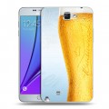 Дизайнерский пластиковый чехол для Samsung Galaxy Note 2 Budweiser