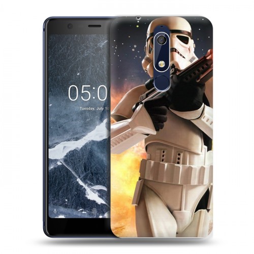 Дизайнерский пластиковый чехол для Nokia 5.1 Star Wars Battlefront
