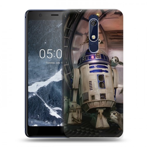Дизайнерский пластиковый чехол для Nokia 5.1 Star Wars : The Last Jedi