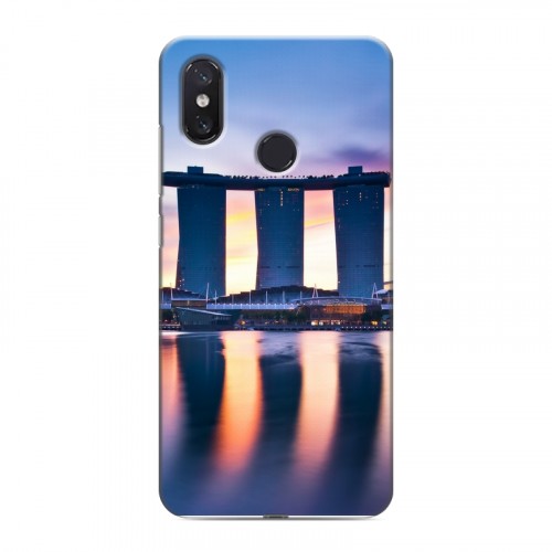 Дизайнерский пластиковый чехол для Xiaomi Mi8 Сингапур