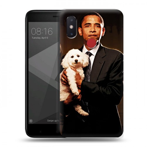 Дизайнерский пластиковый чехол для Xiaomi Mi8 SE Барак Обама