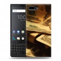 Дизайнерский пластиковый чехол для BlackBerry KEY2 Текстуры денег