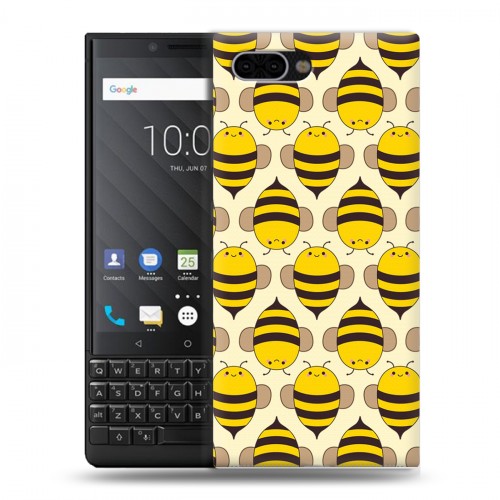 Дизайнерский пластиковый чехол для BlackBerry KEY2 Пчелиные узоры