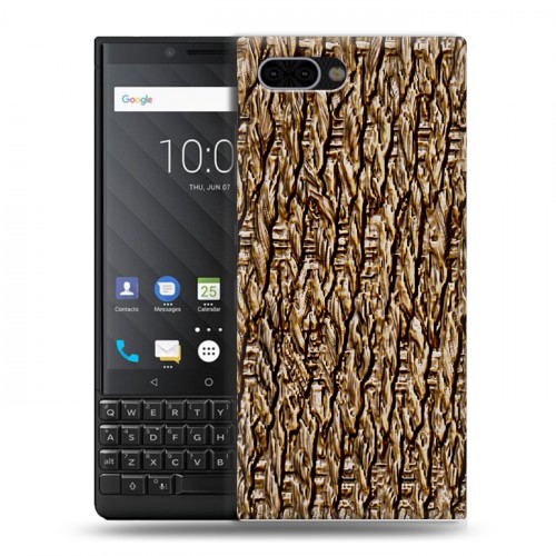Дизайнерский пластиковый чехол для BlackBerry KEY2 Плетеные текстуры