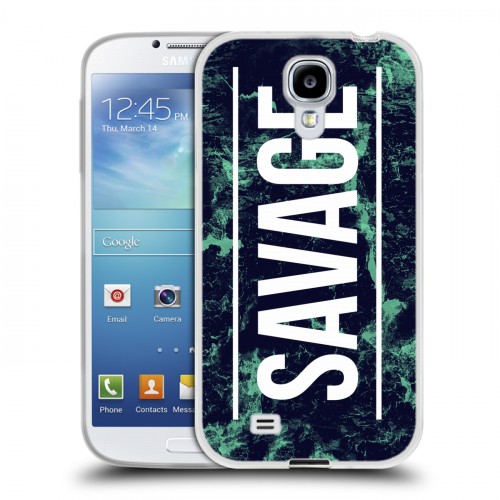 Дизайнерский пластиковый чехол для Samsung Galaxy S4 Мраморные тренды