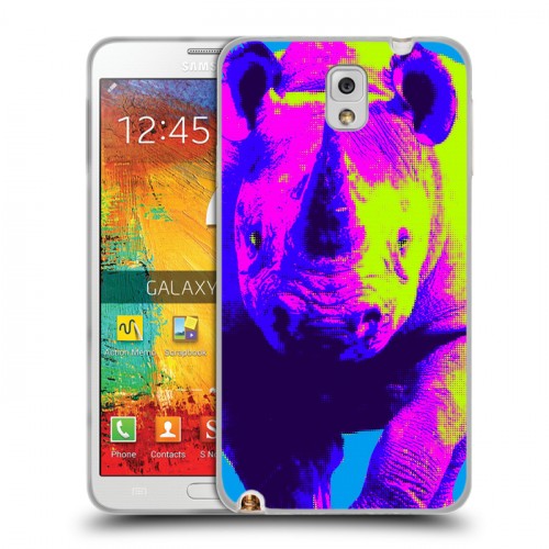 Дизайнерский пластиковый чехол для Samsung Galaxy Note 3 Животный поп-арт