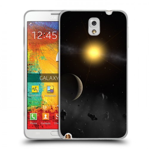 Дизайнерский пластиковый чехол для Samsung Galaxy Note 3 Астероиды