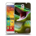 Дизайнерский пластиковый чехол для Samsung Galaxy Note 3 Змеи