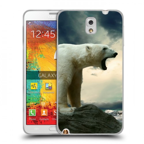 Дизайнерский пластиковый чехол для Samsung Galaxy Note 3 Медведи