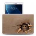 Дизайнерский силиконовый чехол для Samsung Galaxy Tab A 10.5 Ежик в тумане