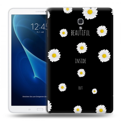 Дизайнерский силиконовый чехол для Samsung Galaxy Tab A 10.5 Ромашковый мир