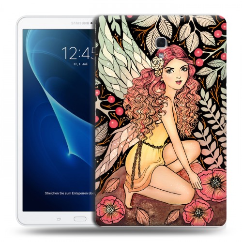 Дизайнерский силиконовый чехол для Samsung Galaxy Tab A 10.5 Совы и волшебницы