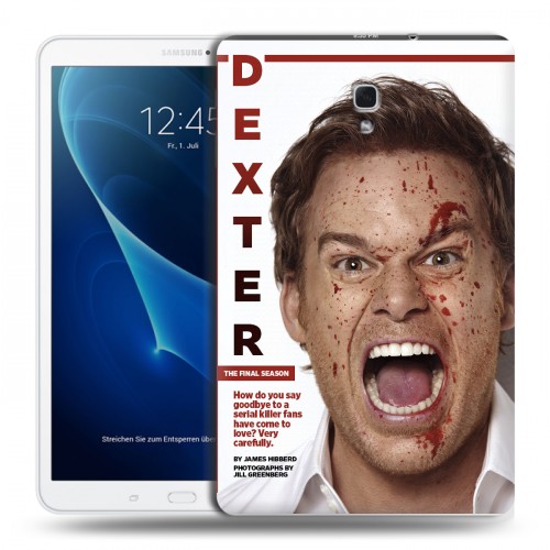 Дизайнерский силиконовый чехол для Samsung Galaxy Tab A 10.5 Декстер