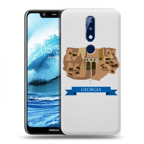 Дизайнерский силиконовый чехол для Nokia 5.1 Plus Грузия