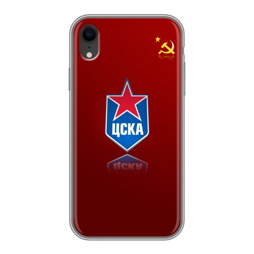 Дизайнерский силиконовый чехол для Iphone Xr ЦСКА