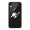 Полупрозрачный дизайнерский силиконовый чехол для Iphone Xr Космос