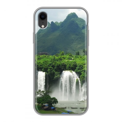 Дизайнерский силиконовый чехол для Iphone Xr водопады