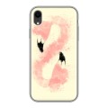 Дизайнерский силиконовый чехол для Iphone Xr Розовые фламинго